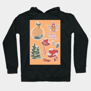 Sticker Set Fairy Christmas Mushroom House Hoodie